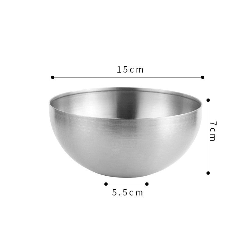 Gold Stainless Steel Salad Bowl Household Large